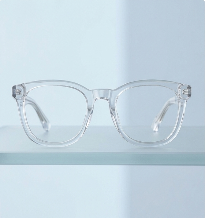 The Crystal Clear Sculpted Frame