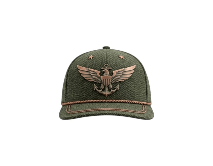 Navy Snapback Cap
