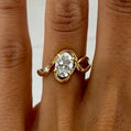 2 Ct Oval Cut Moissanite Engagement Ring